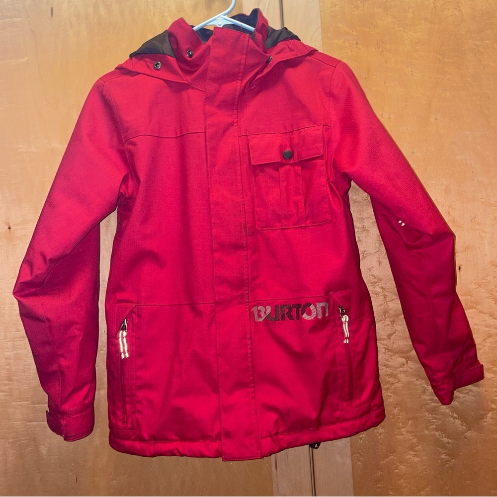 Burton DryRide red snowboard jacket size youth medium US 10/12